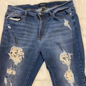 Judy Blue jeans with lace. Skinny fit, size 18W